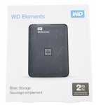 Western Digital Usb 2,5" Hard Discs - Wd Elements Wdbu6y0020bbk-wesn 2tb -usb3 0 Hdd