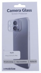 Mobilize Display Protective Film - 57087 Mobilize Glass Screen Protector For Camera Apple Iphone 15 Pro-pro Max