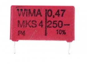 Wima Mks4 Pulse Capacitor - 0 47uf-250v Mks4f034705b00kssd Mks4 Cond Poest Metal Rm22 5 -rohs-