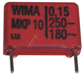 Wima Pulse Capacitors - 0 15uf-250v Mkp1f031504c00kssd Mkp10 Impulse Capacitor Rm=15 -rohs-