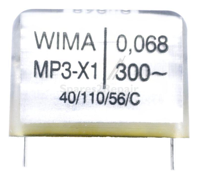 Wima Decoupling Capacitor - 0,068uf-300v Mp3-x1 EntstÖrkondensator Rm=22,5 -rohs- 68nf