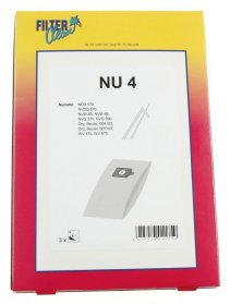 Filterclean Vacuum Cleaner Bags - Nu4 Staubbeutel 3 Stuck