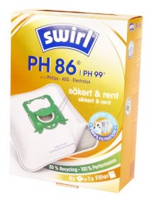 Melitta Vacuum Cleaner Bags - 99769 6785295 Microfibre Vacuum Dust Bag Ph86-ph96 Mp Airspace Green Line