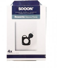 Sqoon Vacuum Cleaner Bags - Vacuum Cleaner Bag Alternative For Rowenta Silence Force-x-trem 4 Pieces