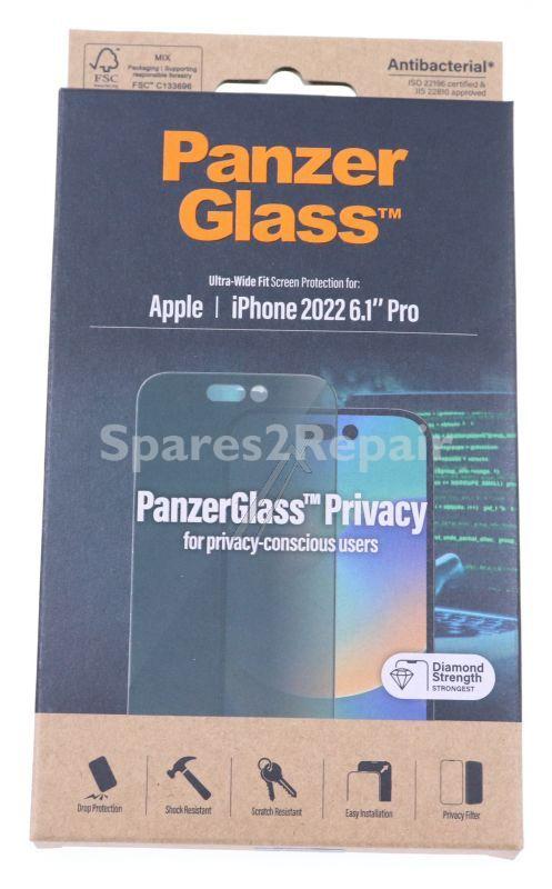 Panzerglass Display Protective Film - P2772 Panzerglass Privacy Screen Protector Apple Iphone 14 Pro | Ultra-wide Fit
