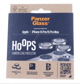 Panzerglass Display Protective Film - 1195 Panzerglass Hoops Camera Lens Protector Iphone 15 Pro | 15 Pro Max | Natural Metal