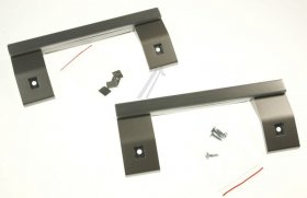 Fridge Door Handles - 42179952 D handle Assembly kit nero(166-166)grey-ix [Vestel]