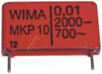 Wima Pulse Capacitors - 0 01uf-2000v Mkp1u021004d00kssd Mkp10 Impulse Capacitor Rm=22 5mm