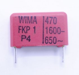 Wima Fkp1 Pulse Capacitor - 470pf-1600v Fkp1t004704b00kssd Fkp1 Pulse Capacitor Rm=15mm -rohs Compliant-