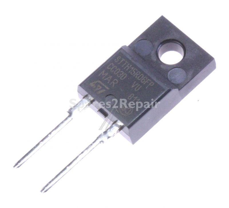 Stmicroelectronics Diode - Stth15r06fp Diode Ultra-fast 15a 600v To-220-2pins Replacement For R860pf2