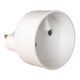 Inotech Travelling Plug Set - Adaptor M Us - F Euro White