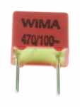 Wima Foil Capacitor - 470pf-100v Fkp2-impulskondensator Rm=5mm -rohs-konform-