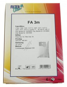 Filterclean Vacuum Cleaner Bags - Fa3m Vacuum Cleaner Bags