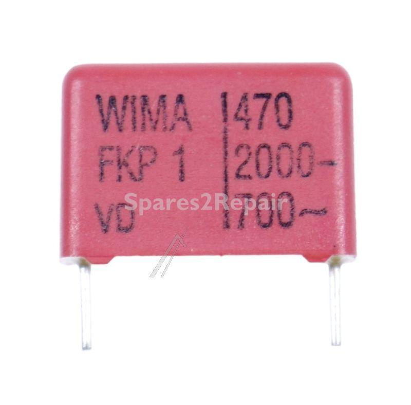 Wima Fkp1 Pulse Capacitor - 470pf-2000v Fkp1-impulskondensator Rm=15mm