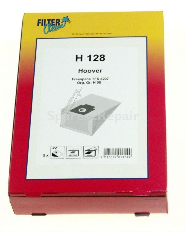 Filterclean Vacuum Cleaner Bags - H128 000759-k Dust Bags X 5+1+1