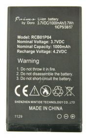 Doro Phone Battery Packs - Rcb01p04 380128 Doro Replacement Battery Primo 366 (bulk)