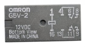 Omron Pcb Relay To 12v - 12vdc 2a-125vac Relais, 2 Wechsler