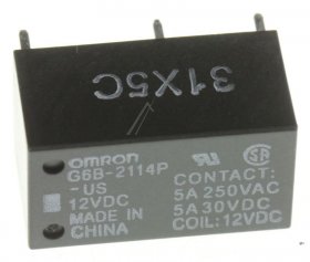 Omron Pcb Relay To 12v - 12vdc 5a-250vac Relais, 1 Wechsler