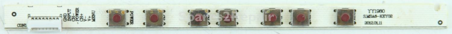 Baird TE46LED BK - Buttons - YY1980 - S.MSA6-KEY02
