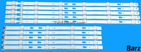 Samsung Barz LED Backlight Array Samsung UE48J6300 BN96-34785A + BN96-34786A 48" V5DF-480DCA-R2 + V5DF-480DCB-R2 10pcs