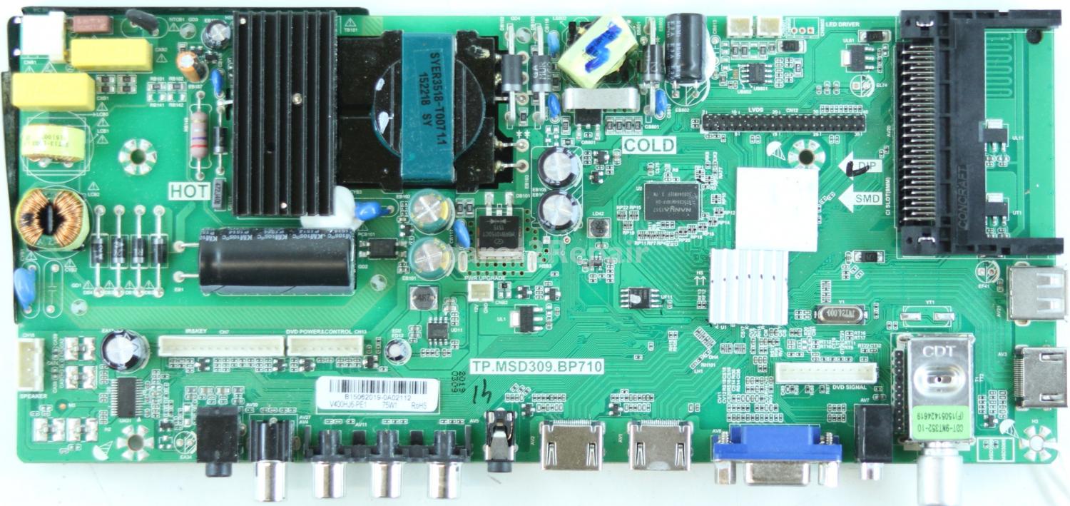 Bush 40/223FDVD - Main Board - TP.MSD309.BP710 - B15062019 - V400HJ6-PE1
