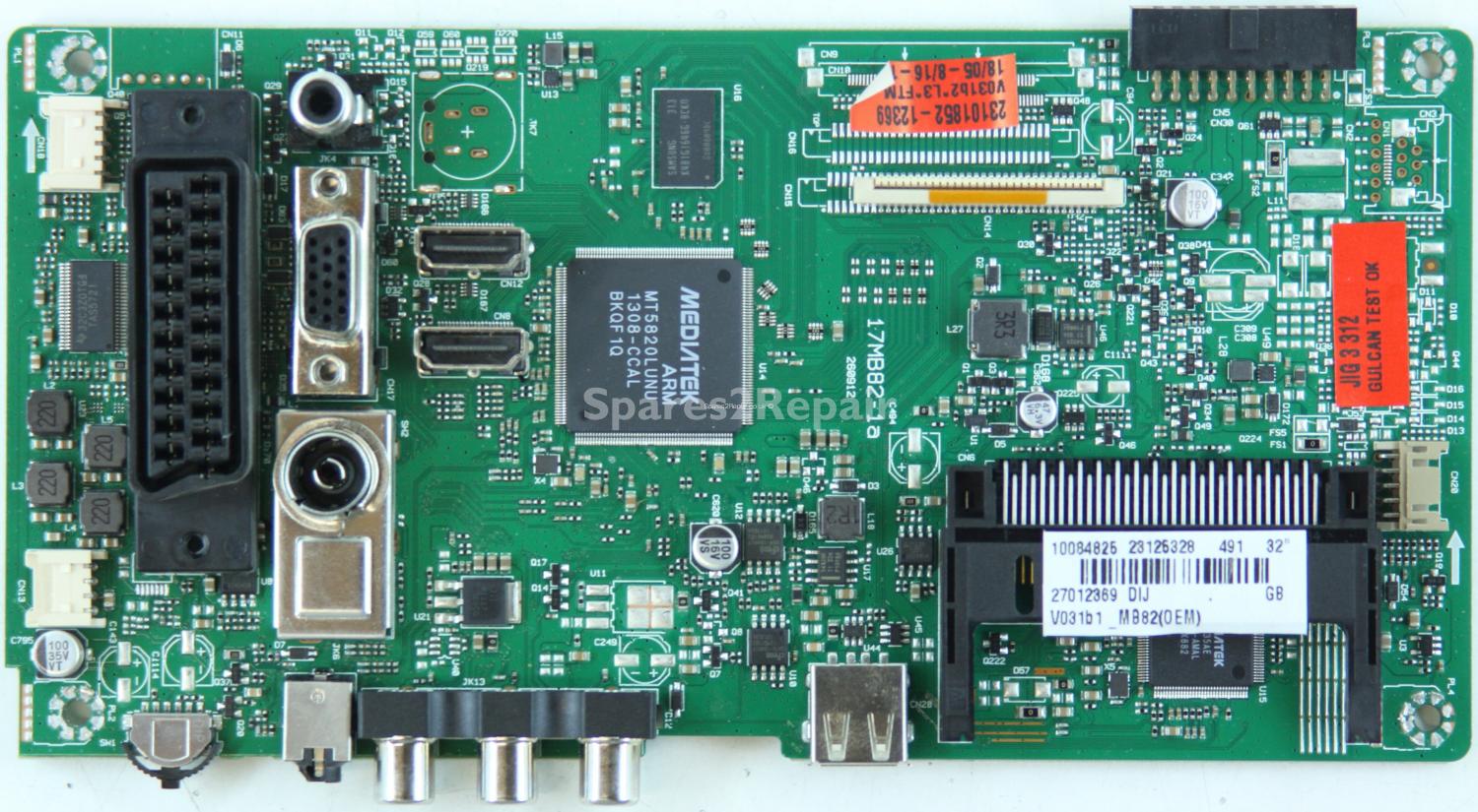 Bush DLED32165HDDVD - Main AV - 23125328 - 17MB82-1a - 260912