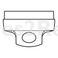 Button - 3425786039 Knob Oven White En2 [Electrolux Aeg]