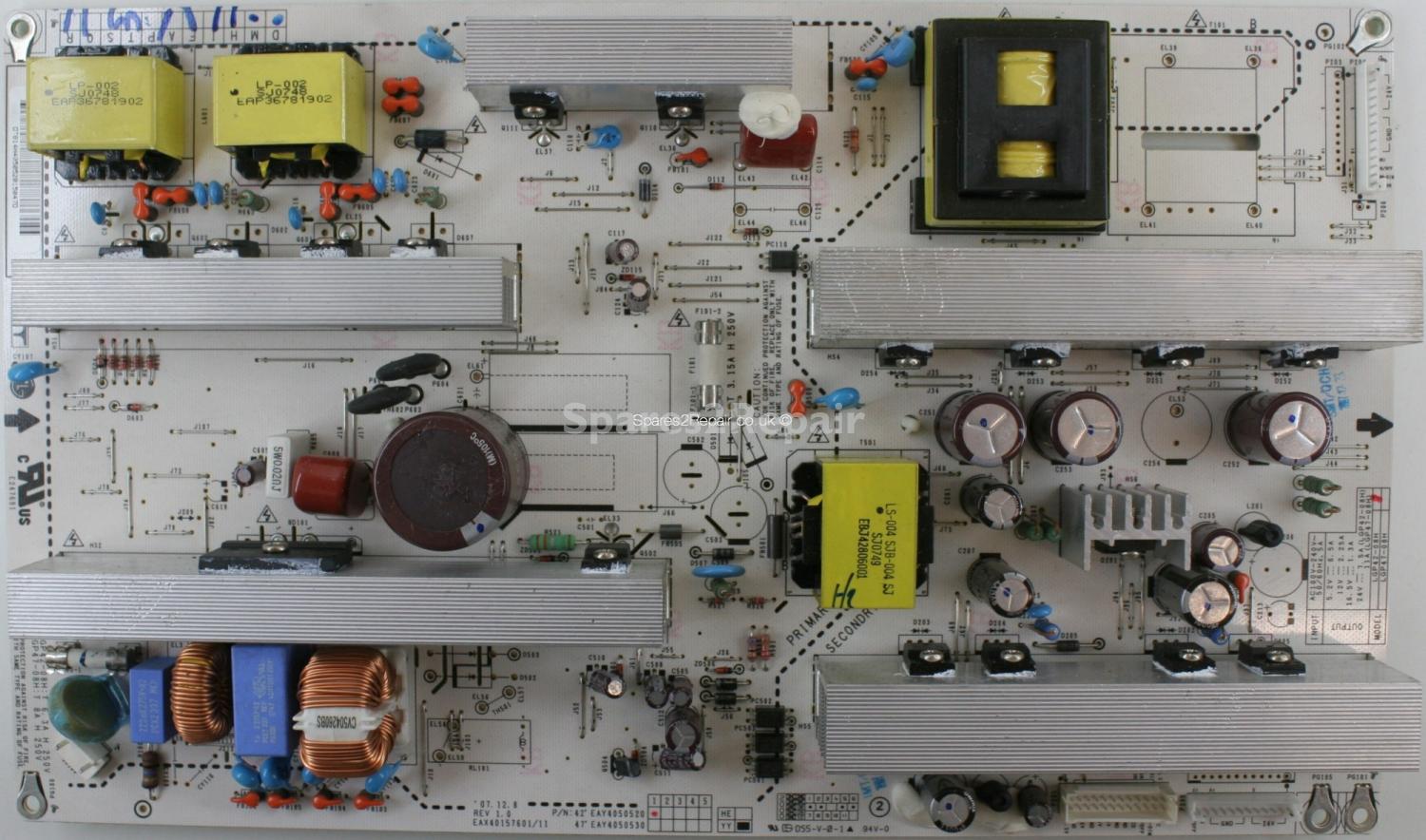 LG 42LG3000 - PSU - EAX40157601/11 - Rev 1.0 - EAY40505201 - LGP42-08H
