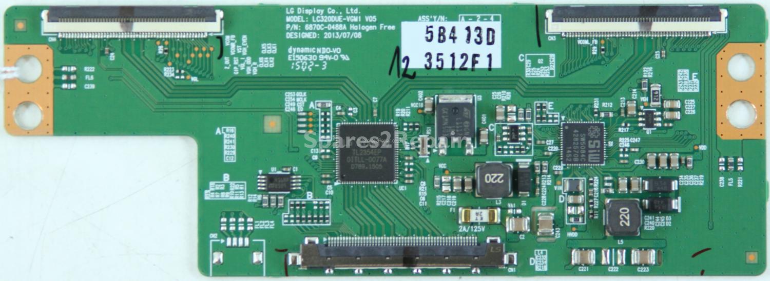 LG 32LF630V - T-Con - 6871L-3512F - 6870C-0488A - LC320DUE-VGM1 V05