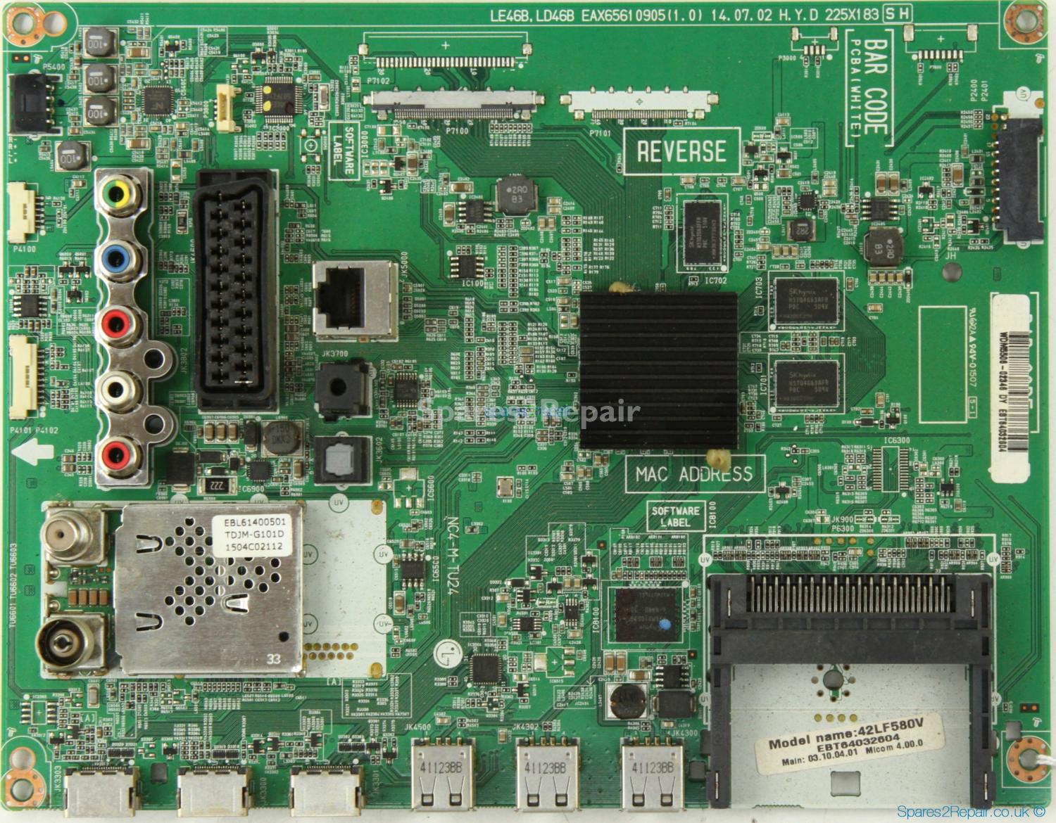 LG 42LF580V - Main AV - EBT64032604 - EAX65610905(1.0)