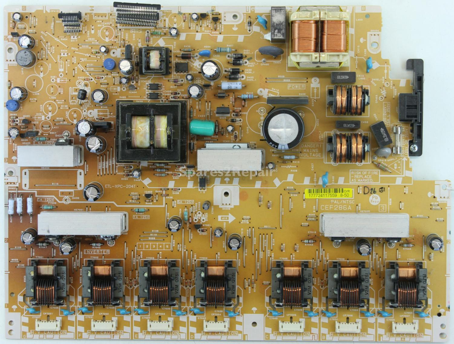 Orion TV-32082 - Power Inverter - CEF286A - 177724117559 - ETL-XPC-204T
