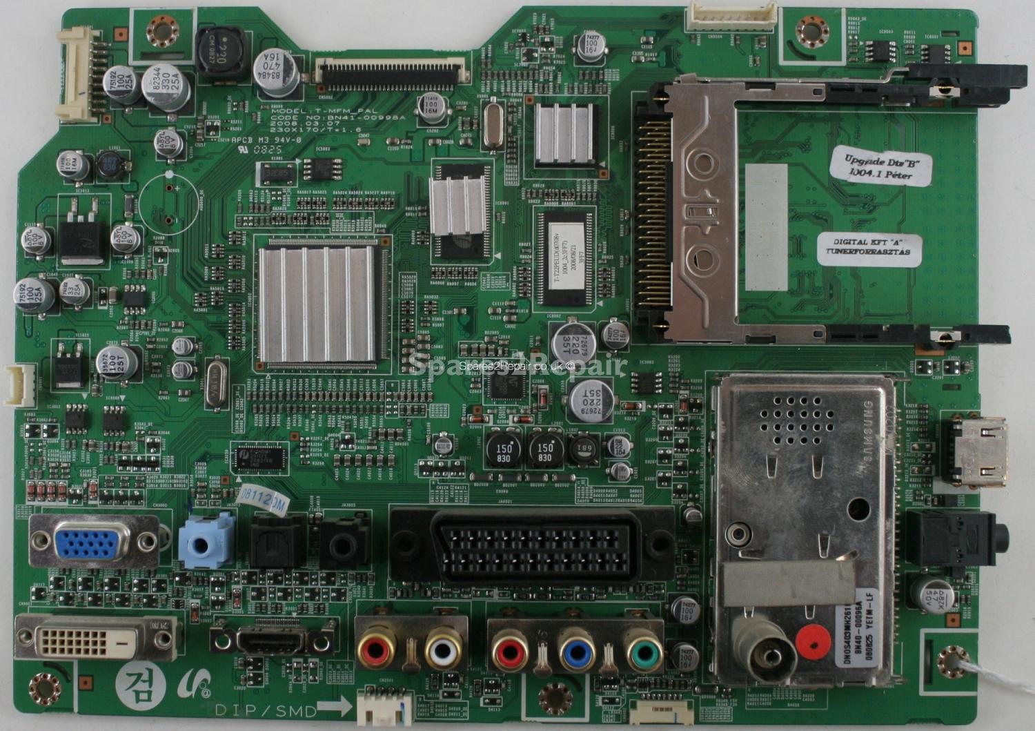 Samsung T220HD - Main AV - T-MFM_PAL - BN41-00998A - BN94-01843B