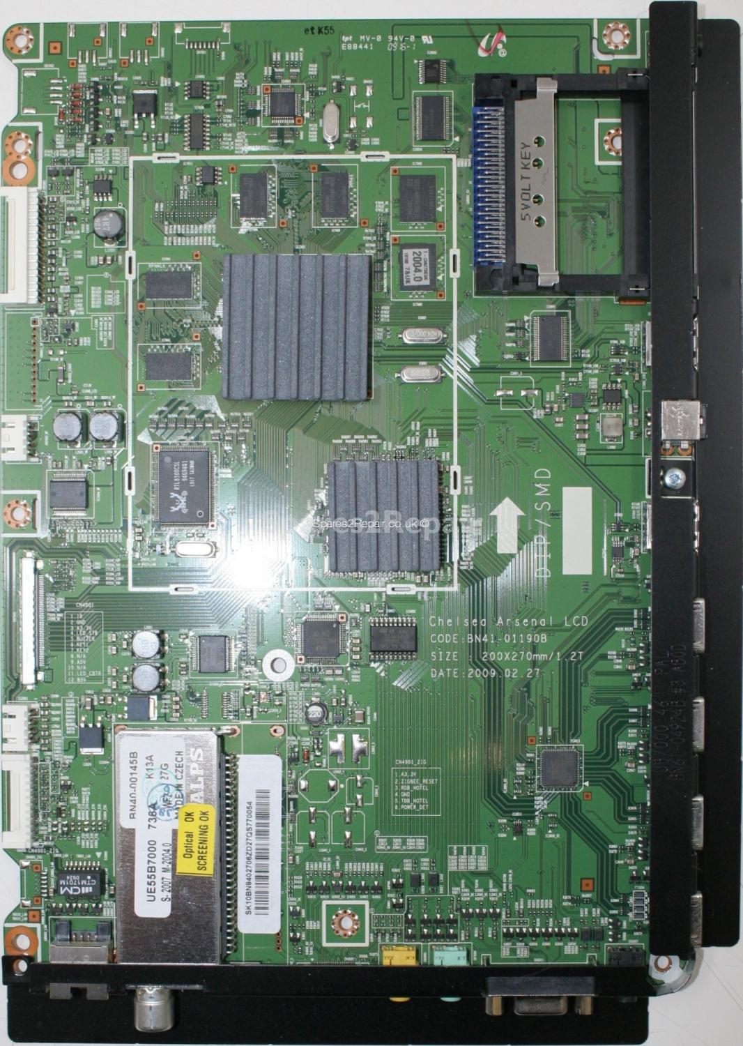 Samsung UE55B7020WW - Main AV - BN41-01190B - BN94-02706Z - Chelsea Arsenal LCD