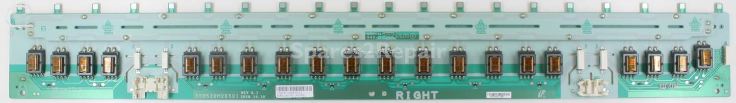 Sony KDL-52V5810 - Inverter - SSB520H20S01 - REV 0.1 - LJ97-02040A - RIGHT