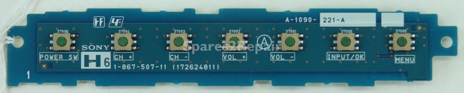 Sony KDL-V32A12U - Buttons - 1-867-507-11 - 172624811