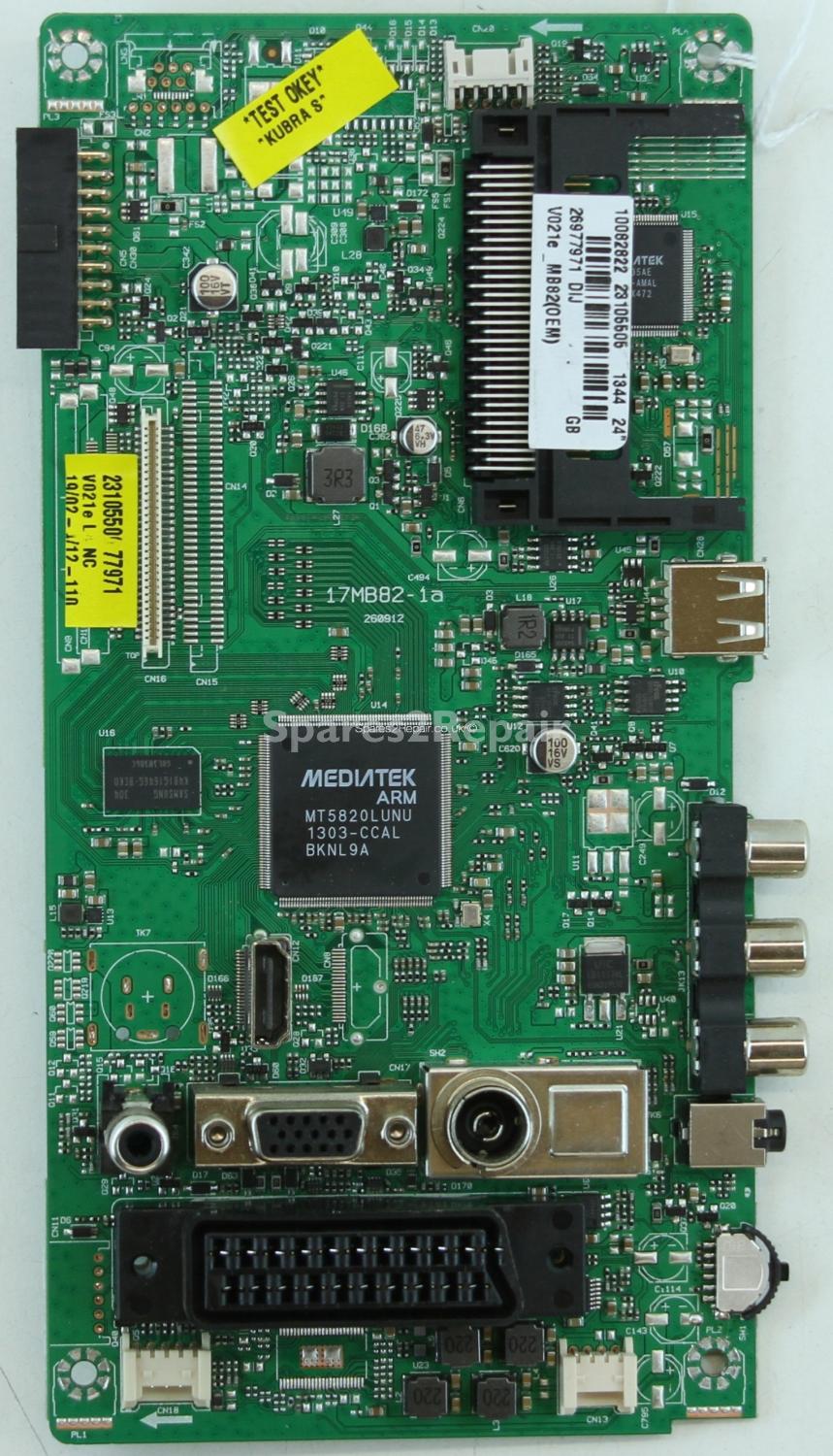 Bush LED24127FHDDVDW - Main AV - 23105505 - 17MB82-1a - 260912